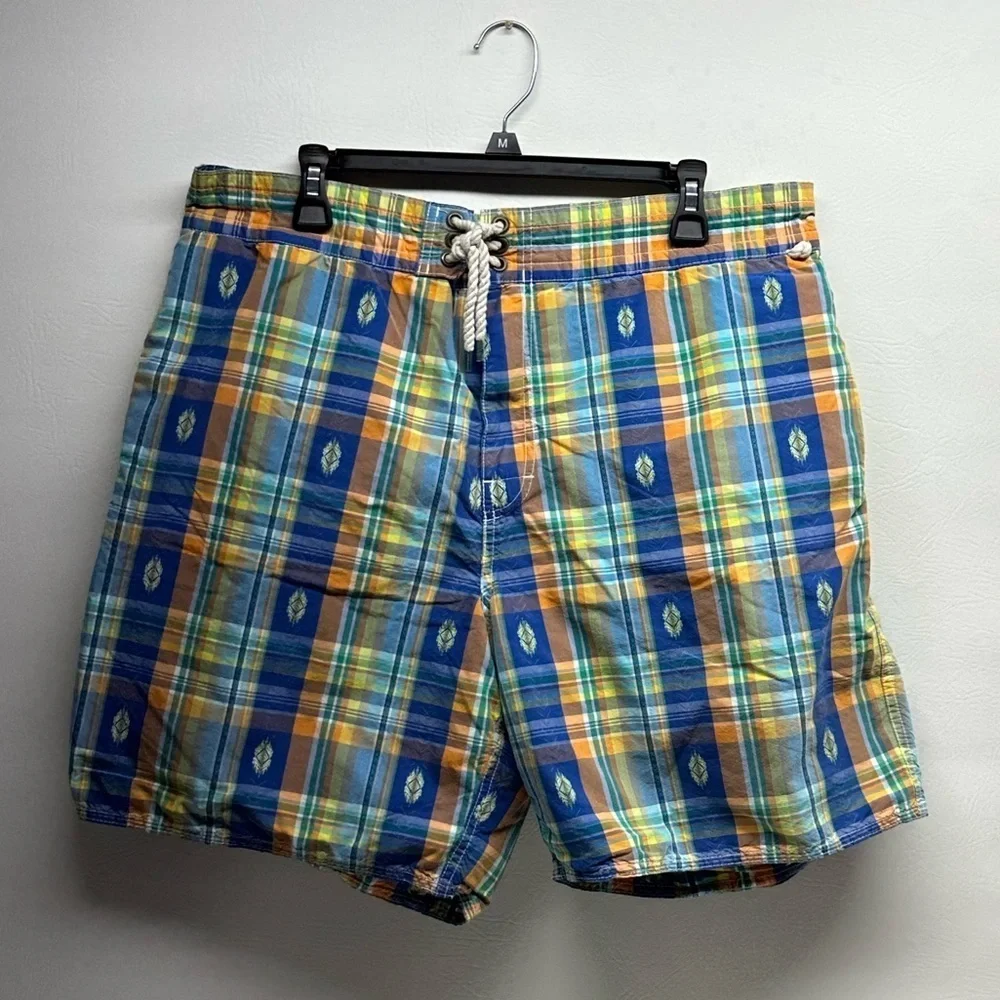 Polo by Ralph Lauren mens swim shorts plaid size xxl